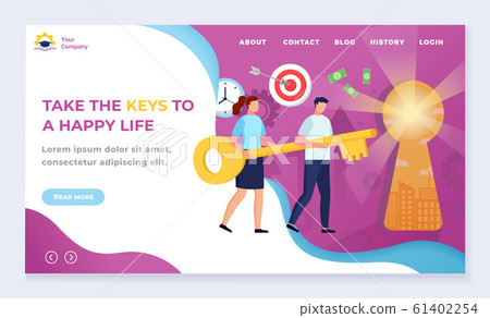 Take Keys to Happy Life, Educational Website Take Keys to Happy Life, Educational Website 61402254
