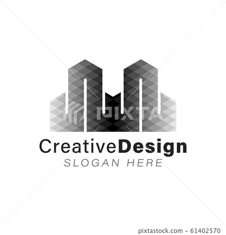 Initial letter w building geometric Modern Logo Initial letter w building geometric Modern Logo 61402570