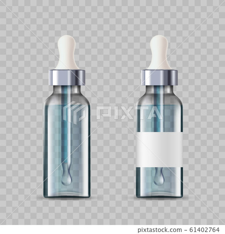 Mockup cosmetic bottles with a dropper or pipette 61402764