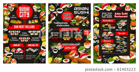 Japanese sushi menu, Asian food restaurant buffet Japanese sushi menu, Asian food restaurant buffet 61403223