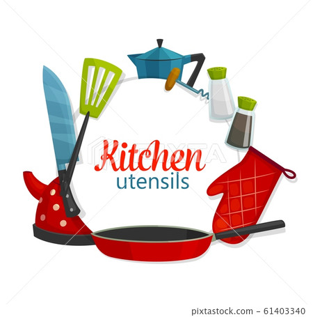 Kitchen utensils, cookware and cooking items Kitchen utensils, cookware and cooking items 61403340