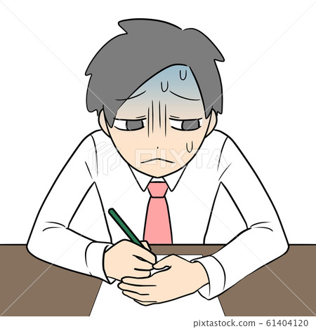 A man who hides and writes at hand A man who hides and writes at hand 61404120