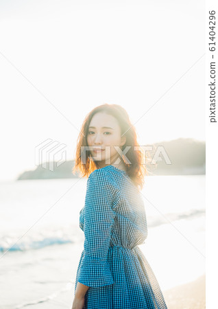 A woman in the sea A woman in the sea 61404296