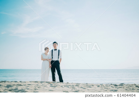海邊婚禮肖像 海邊婚禮肖像 61404404