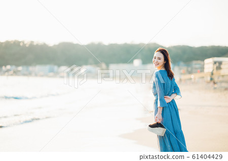 A woman in the sea A woman in the sea 61404429