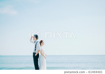 海邊婚禮肖像 61404481