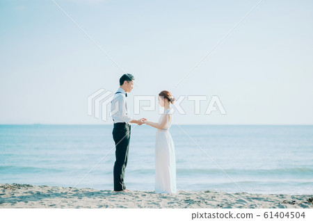 海邊婚禮肖像 海邊婚禮肖像 61404504