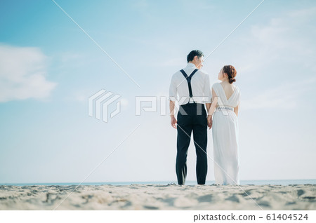 海邊婚禮肖像 海邊婚禮肖像 61404524