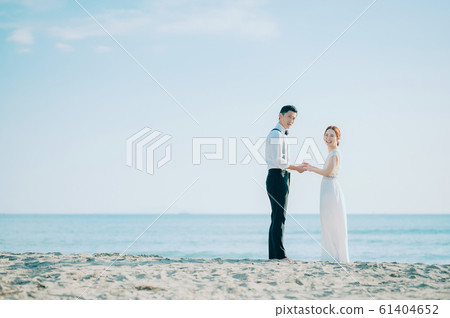海邊婚禮肖像 海邊婚禮肖像 61404652