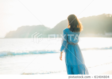 A woman in the sea A woman in the sea 61404804