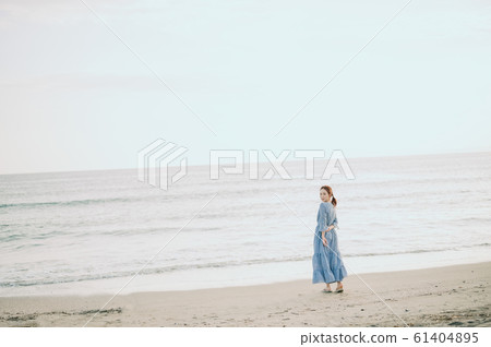 A woman in the sea A woman in the sea 61404895
