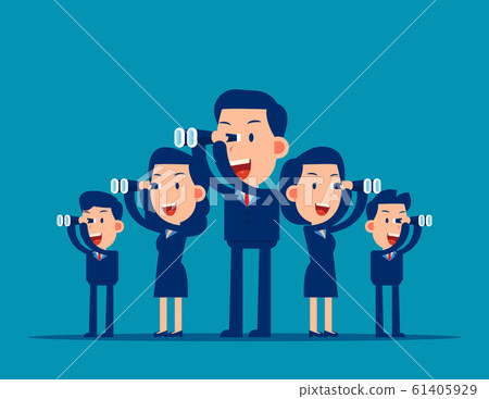 Team searching for success. Business vision Team searching for success. Business vision 61405929