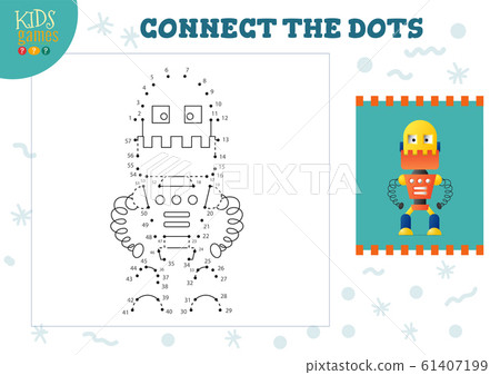 Connect the dots kids game vector illustration 61407199