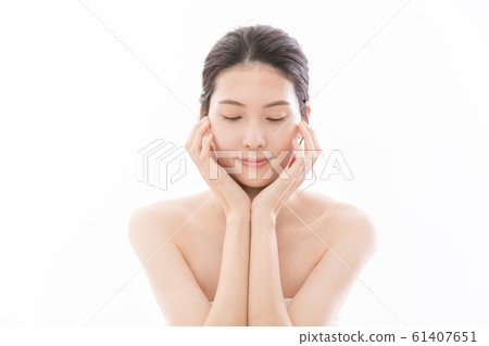 Young woman beauty facial Young woman beauty facial 61407651