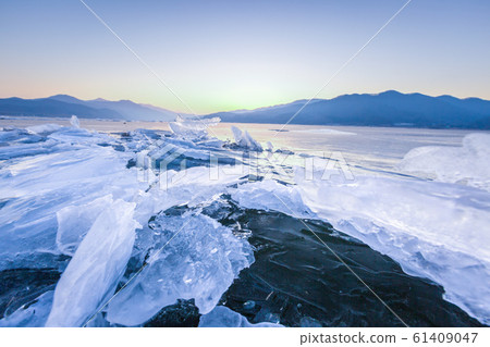 Winter in Korea, Dumulmeori and Ice lake of Winter in Korea, Dumulmeori and Ice lake of 61409047