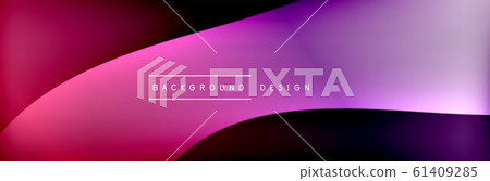 Flowing waves with 3d shadow effects and fluid gradients. Dynamic trendy abstract background. Vector Illustration Flowing waves with 3d shadow effects and fluid gradients. Dynamic trendy abstract background. Vector Illustration 61409285