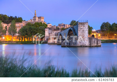 Famous Avignon Bridge, France Famous Avignon Bridge, France 61409783
