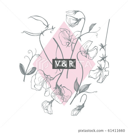 Floral wedding invitation Floral wedding invitation 61411660