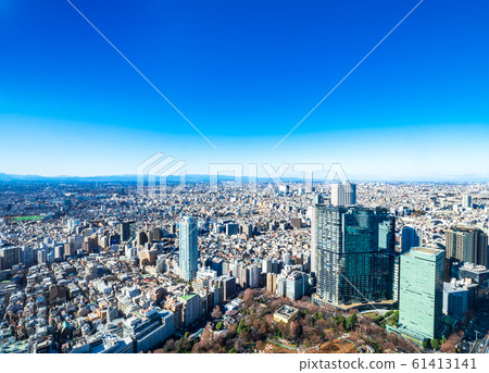 從東京都看向東京的桑塔瑪住宅區 從東京都看向東京的桑塔瑪住宅區 61413141