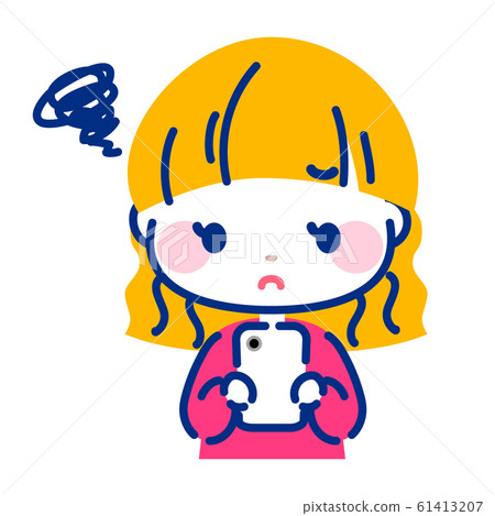 Smartphone trouble woman 61413207