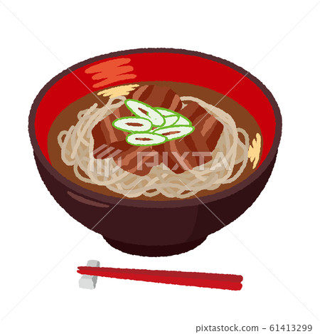 Illustration of meat soba 61413299
