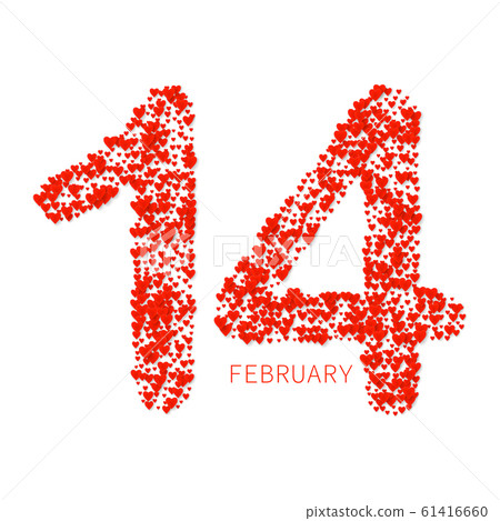 Valentines heart cart. Love symbol isolated on white. Vector illustration 61416660