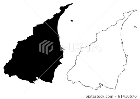 Yilan County map vector.... 61416670