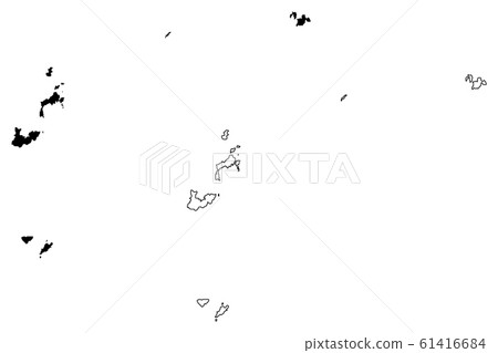 Lienchiang County map vector.... Lienchiang County map vector.... 61416684