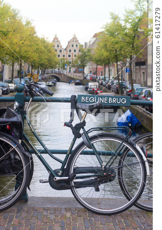 Haarlem skyline and bicycle Haarlem skyline and bicycle 61417279