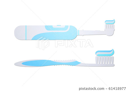brush with toothpaste