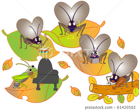 Insect concert - Stock Illustration [61420502] - PIXTA