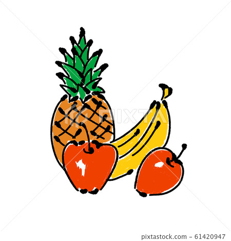 水果蘋果香蕉菠蘿 水果蘋果香蕉菠蘿 61420947