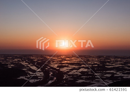 Tetori河的晚上風景 61421591