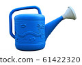 isolated  blue plastic water potted 61422320