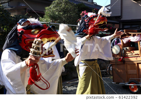 Lion dance of New Year 61422392