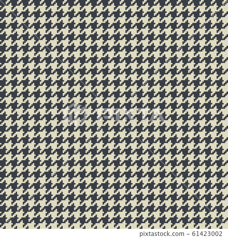 Illustration of a checkered textile fabric (houndstooth check) 61423002