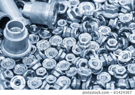 The pile of custom hexagon nut for special purpose. 61424367