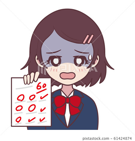 Girl (test 60 points, student) - Stock Illustration [61424874] - PIXTA