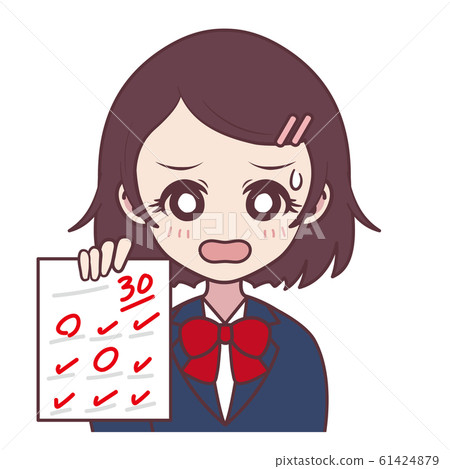 Girl (30 tests / student) - Stock Illustration [61424879] - PIXTA