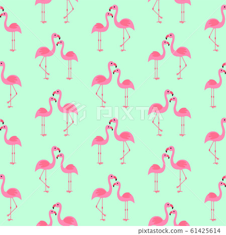 Modern design seamless pattern with flamingos for - Stock Illustration ...