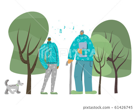 Relative spending time together Vector flat design 61426745