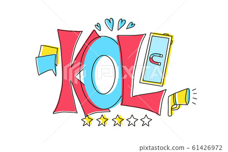 Kol text. Key opinion leader quote. Vector word. Kol text. Key opinion leader quote. Vector word. 61426972