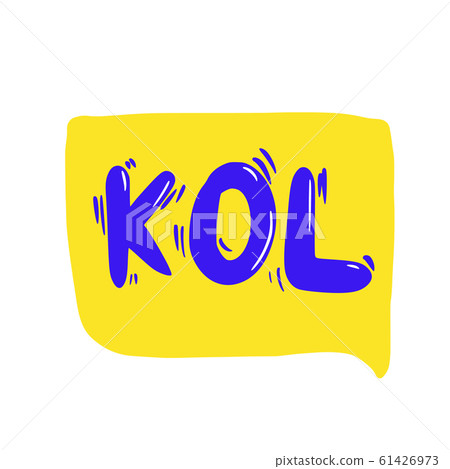 Kol text. Key opinion leader quote. Vector word. Kol text. Key opinion leader quote. Vector word. 61426973