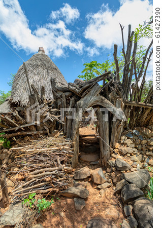fantastic walled village tribes Konso, Ethiopia fantastic walled village tribes Konso, Ethiopia 61427390