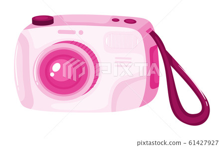Digital camera in pink color Digital camera in pink color 61427927