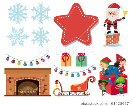 Christmas set with Santa and kids Christmas set with Santa and kids 61428627