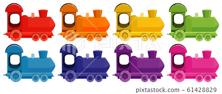 Set of train in eight colors Set of train in eight colors 61428829