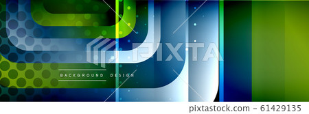 Round squares shapes composition geometric abstract background. Vector Illustration Round squares shapes composition geometric abstract background. Vector Illustration 61429135