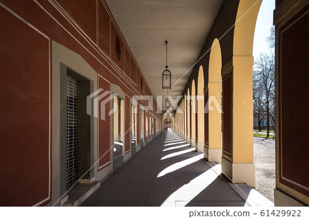 Arcade corridors in Hofgarten Park in Munich, Bavaria, Germany Arcade corridors in Hofgarten Park in Munich, Bavaria, Germany 61429922
