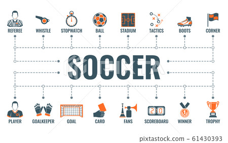Soccer Typography Banner Soccer Typography Banner 61430393
